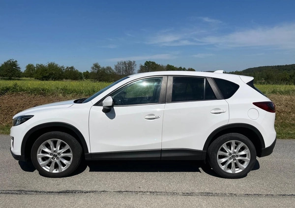 Mazda CX-5 cena 39999 przebieg: 155000, rok produkcji 2014 z Biała małe 742